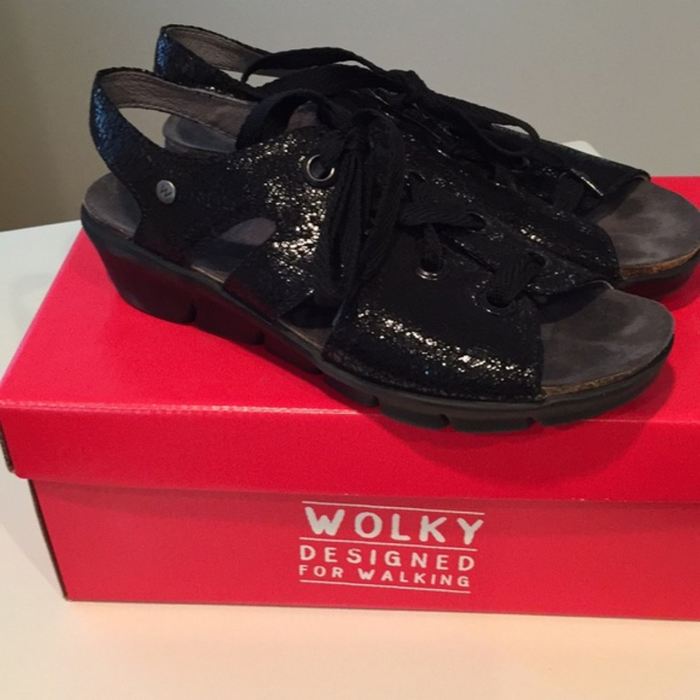 Wolky Lace-up Sandals